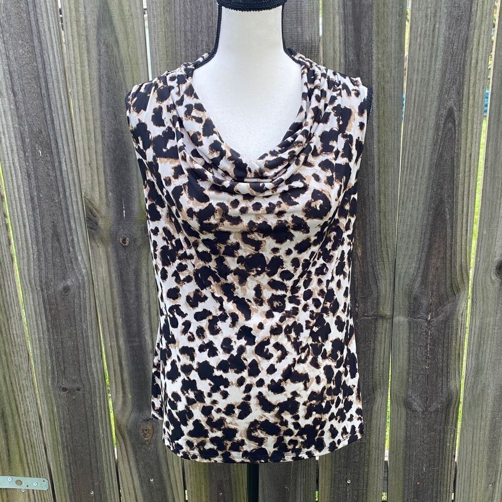 🔥3/$20🔥 Merona leopard print blouse size S